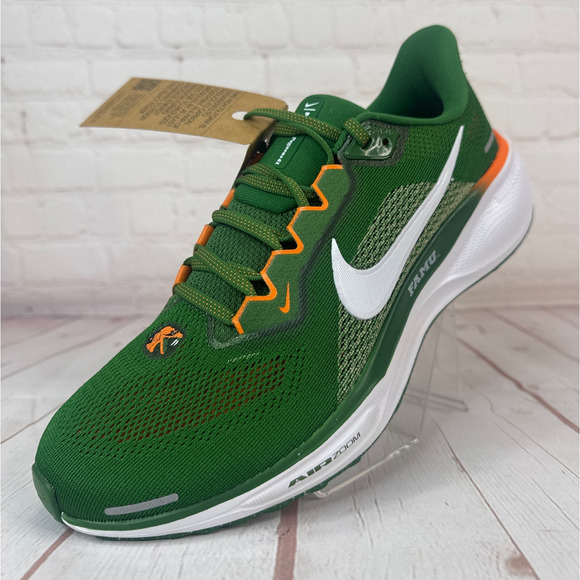 Nike Air Zoom Pegasus 41 FAMU Green White Running Shoes Mens Sz 11 (FZ5112-300) - Picture 3 of 10